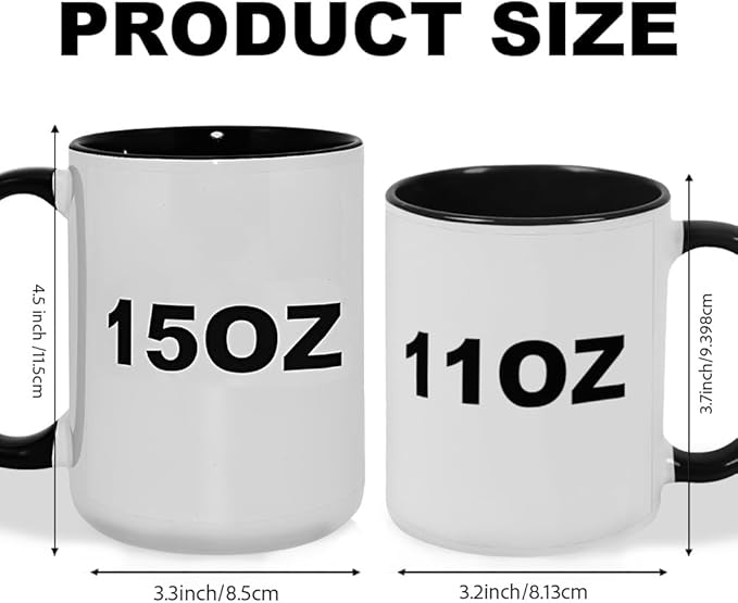 Custom Mug, Personalized Birthday Coffee Mug, Customized 11 Oz Ceramic Mug with Text, Taza Personalizadas for Men Women-CubbioJoy