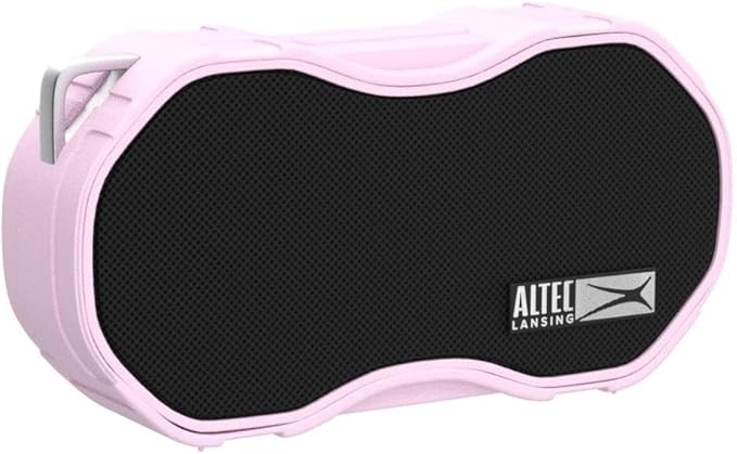 Altec Lansing Baby Boom XL - Waterproof Bluetooth Speaker, Wireless & Portable Speaker for Travel & Outdoor Use, Deep Bass & Loud Sound, 1 Pack, Pink-CubbioJoy