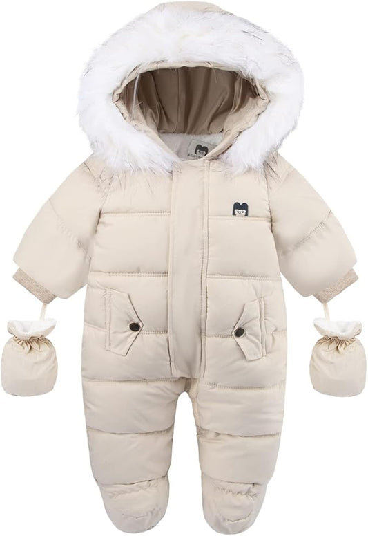 Baby Girl Winter Snowsuit Toddler Jacket Clothes For Boy Infant Jumpsuit Hoodied-CubbioJoy