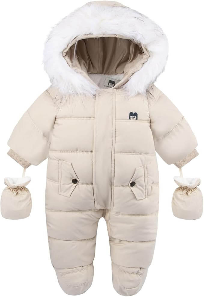 Baby Girl Winter Snowsuit Toddler Jacket Clothes For Boy Infant Jumpsuit Hoodied-CubbioJoy