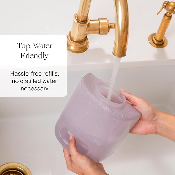 Canopy Bedside Humidifier 2.0, White, 36 HR Run Time, 2.5L Capacity - Reading Light & White Noise - Alleviate Symptoms of Allergies, Flu, Cold, Dry Skin - Humidifier, Filter, Power Cord & Adapter-CubbioJoy