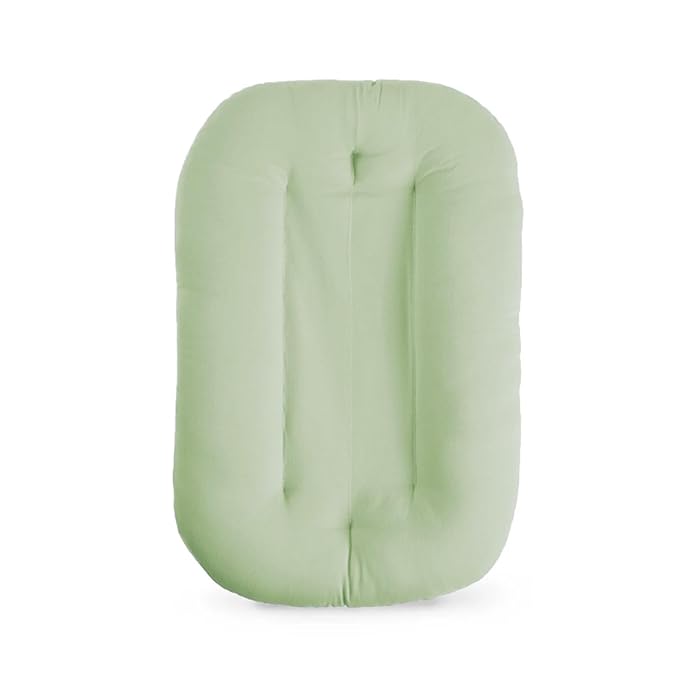 Baby Lounger for Newborn, Bionic Design Baby Lounger, Soft Organic Cotton Breathable Lounger for Infants 0-18 Months (Green)-CubbioJoy