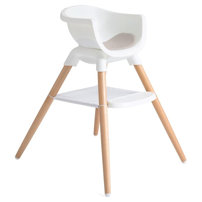Joie Chai Multi-Mode Highchair - European Beech Wood, Convertible, 9+ Modes, Birth up to 60 lb. (Walnut)-CubbioJoy
