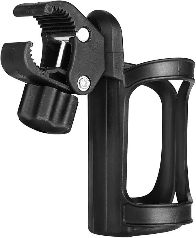 Accmor Stroller Cup Holder, Universal Cup Holder for Uppababy, Nuna, Doona Strollers, 360 ° Rotatable Bottle Holder for Stroller, Bike, Wheelchair, Walker, Scooter-CubbioJoy