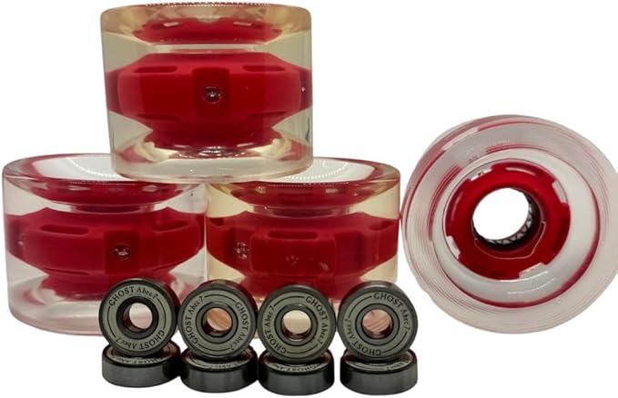 Clear Longboard Skateboard - Transparent Acrylic Long Boards with Light-Up LED Wheels for Smooth Rides - Ride The Streets in Style with Longboard Built for Beginners & Pros Alike-CubbioJoy