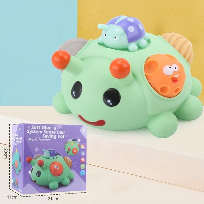 Baby Sensory Toys Montessori Balls for Toddlers 1-3, Perfect Teething Gift, Sensory Balls in Ball for Babies 6-12 Months, Promotes Hand-Eye Coordination, Fine Motor Skills-CubbioJoy