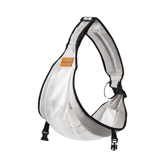 Baby Sling Carrier Toddler Carrier One Shoulder Adjustable Shoulder Strap Labor-Saving Baby Sling 10-45lbs(Grey,Mesh)-CubbioJoy
