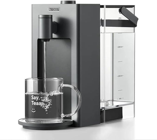 BUYDEEM S9023 Instant Hot Water Dispenser, Countertop Water Boiler & Warmer for Tea, Coffee and Baby Formula, Adjustable 8 Temperatures & 5 Water Outputs, 3L Water Tank(102oz), Dark Gray-CubbioJoy