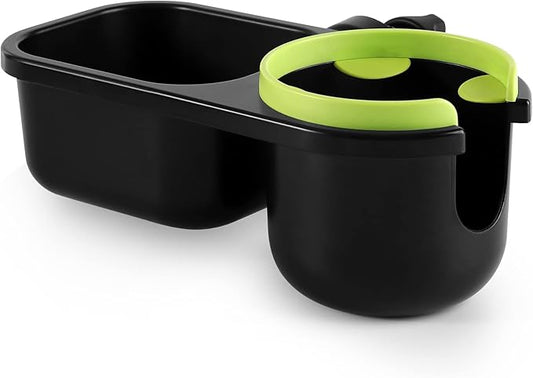 Accmor Stroller Cup Holder with Tray, Universal Cup Holder, Bike Bottle Holder, 361° Rotatable Large Caliber Drinks Holder for Stroller, Bike, Wheelchair, Walker-CubbioJoy