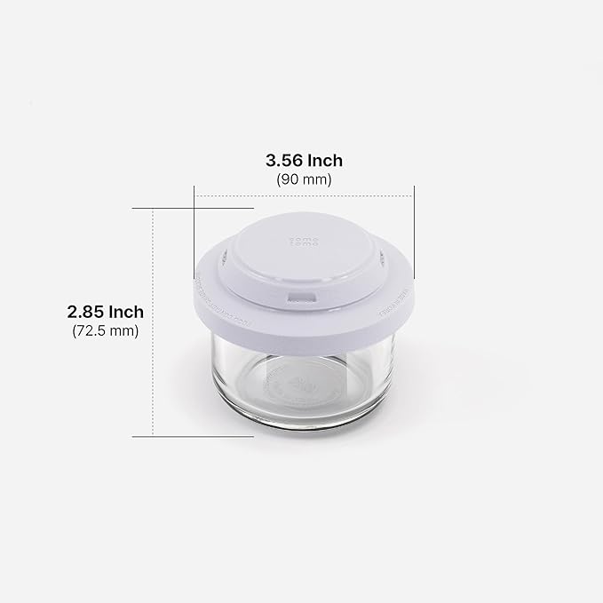 Comotomo 'Smart Vent' Food Container, Gray, Set of 3-CubbioJoy