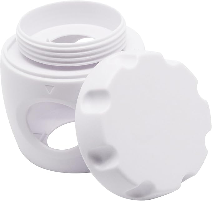 2 Pack Door Knob Safety Cover for Kids, Door Knob Cover, Screw Thread Design, Doors Knobs Child Proof Locks, Reusable and Reliable, for Toddler Baby Safety Doors Handle Covers (White)-CubbioJoy