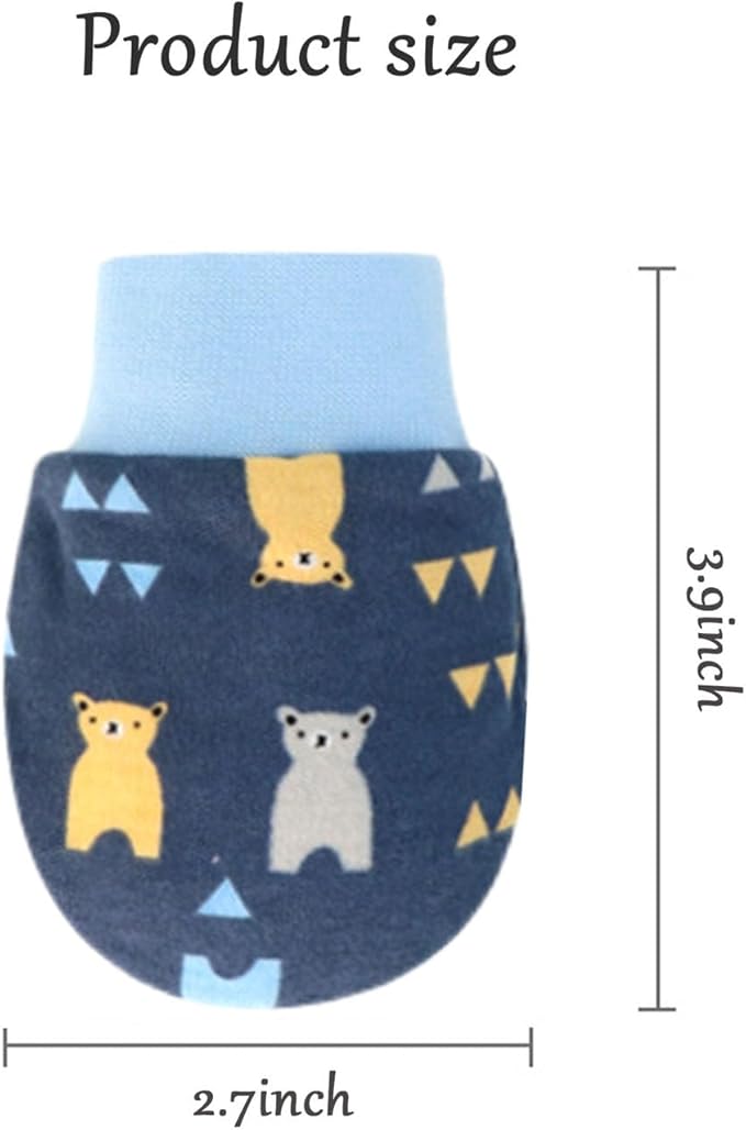 Baby Mittens No Scratch Mittens Infant Soft Gloves Mittens for 0-6 Months Boys Girls-CubbioJoy