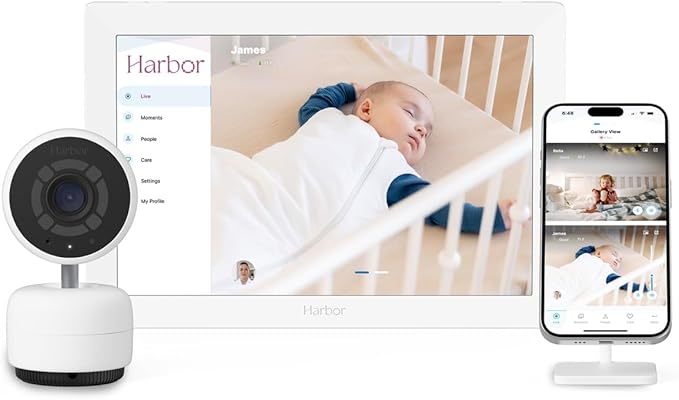Smart Baby Monitor with 10” Tablet - The Most Reliable Way to Monitor Your Baby with or Without Internet - Private & Secure - Travel Friendly - Supports 2+ Cameras - Lifetime Membership-CubbioJoy