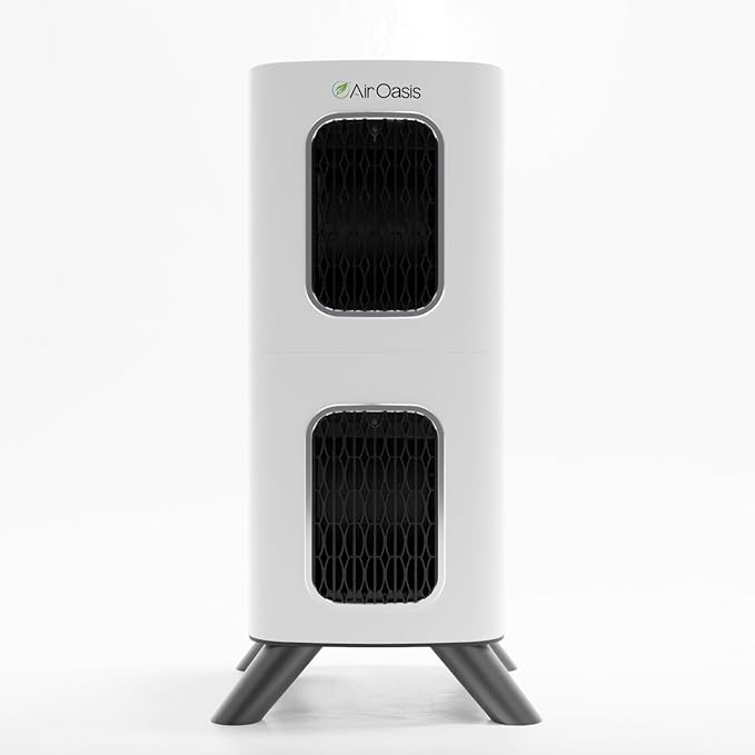 Air Oasis iAdaptAir 2.0 H13 HEPA Filter Air Purifier Reduces 99% of Viruses, Mold, Dust, Smoke, Pollen & Odors Quietest on The Market WiFi Compatible 2,650 Sq Ft of Clean Air-CubbioJoy