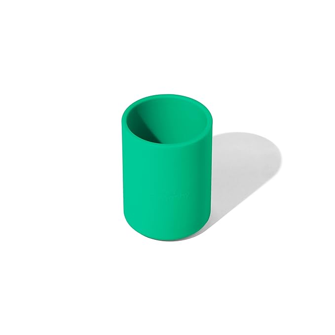 Avanchy Silicone Training Cup – 12 oz Open Cup for Toddlers and Infants – Ideal for Baby Led Weaning and Transitioning from Bottles, Green-CubbioJoy