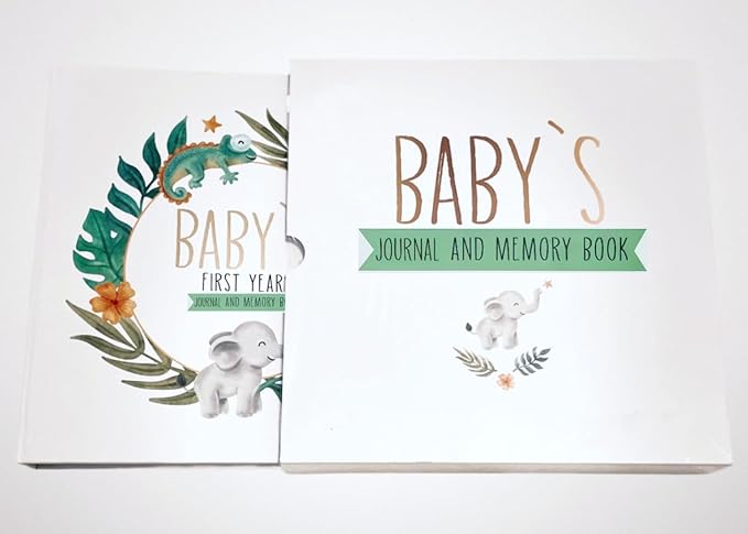 Baby's First Years Book, Baby Memory Book Gender Neutral, Baby Diary Record Book, Baby First 5 Years Book, Baby Book Memory Keepsake, Personalized Books for Baby, Baby First Milestones Book-CubbioJoy