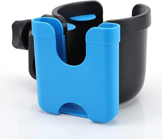 Accmor Stroller Cup Holder with Phone Holder, Bike Cup Holder, Universal Cup Holder for Uppababy Nuna Doona Strollers, 2-in-1 Cup Phone Holder for Stroller, Bike, Wheelchair, Walker, Scooter-CubbioJoy
