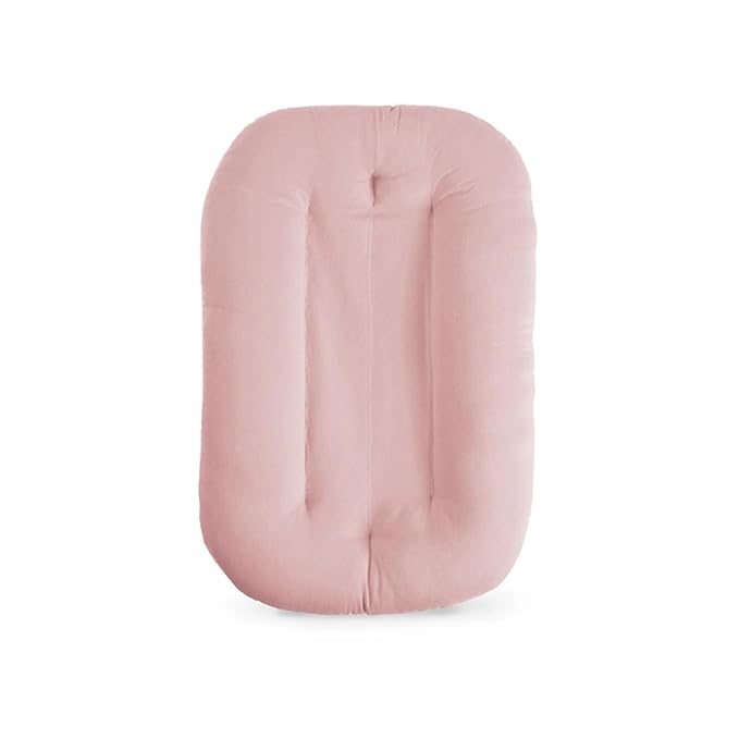 Baby Lounger for Newborn, Bionic Design Baby Lounger, Soft Organic Cotton Breathable Lounger for Infants 0-18 Months (Pink)-CubbioJoy