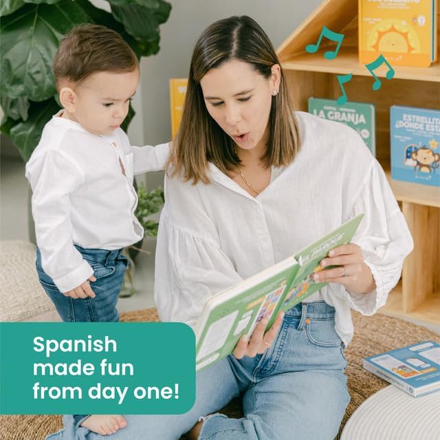 Binibi Spanish Musical Book for Babies & Toddlers 1-3 | Opuestos en el Parque | Bilingual Sound Book-CubbioJoy
