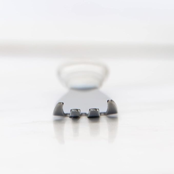 Bumkins Toddler Utensils, Kids Size Fork and Spoon Set, Silicone and Stainless-Steel Training Silverware, Angled Forks / Sporks for Self-Feeding, Children Hold Learning to Eat, 18 Months Up, Marble-CubbioJoy