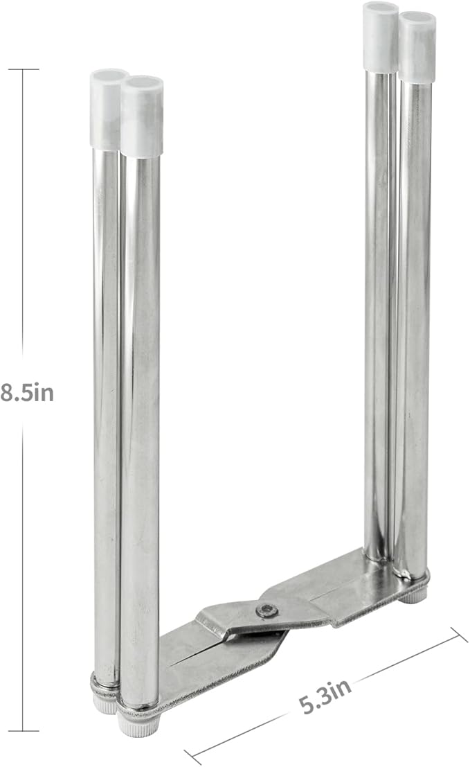 Drying Rack, Stainless Steel Kitchen Stand Holder for Bottles, Cups and Plastic Bags, Multifunctional Countertop Shelf-CubbioJoy