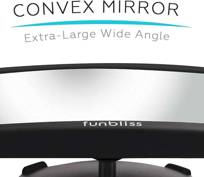 Baby Car Mirror Most Stable Backseat Mirror with Premium Matte Finish,Ultra High Definition PMMA Material, Secure and Shatterproof,Black-CubbioJoy