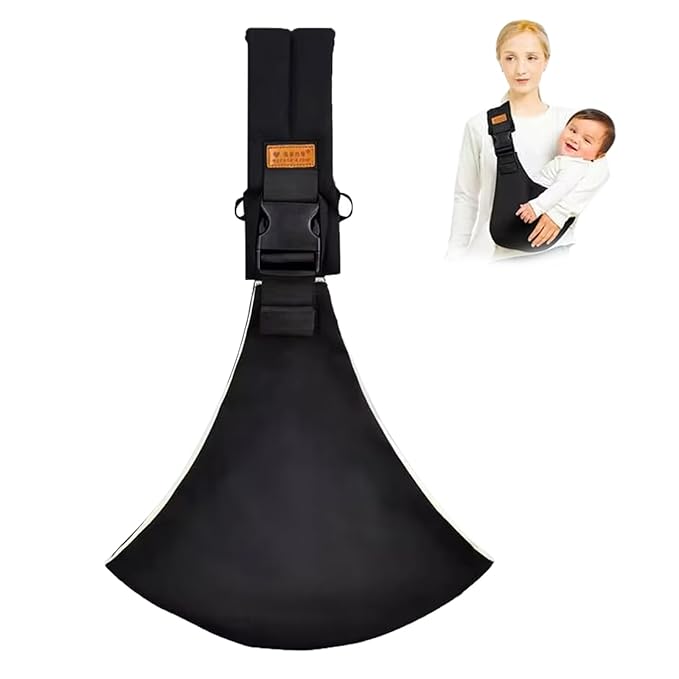 Baby Sling Carrier,Toddler Carrier, 2025 New Baby Sling,Portable and Lightweight Sling,Non-Slip Hip Seat Carrying 10-30lbs(Black)-CubbioJoy