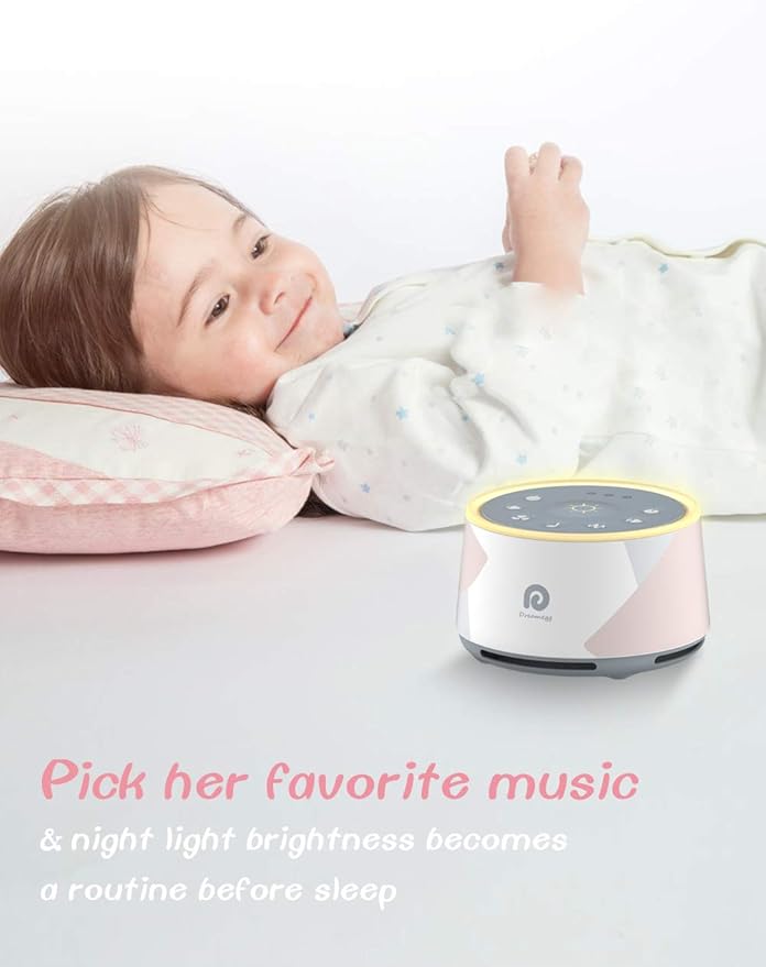 Dreamegg D1 Pro White Noise Sound Machine, 3-in-1 Baby Soother Sound Machine Separate Night Light, 29 HiFi Sounds, Noise Machine for Sleeping & Relaxation for Adults Baby Registry Gift (D1 Upgraded)-CubbioJoy