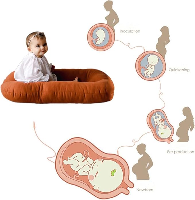 Baby Lounger Pillow, Infant Lounger for 0-24 Months, Soft Cotton and Portable Baby Lounger for Home (Green)-CubbioJoy