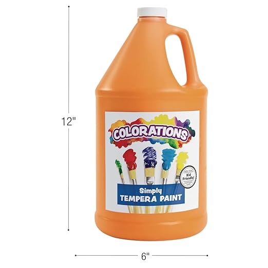 Colorations Simply Tempera Paint, 11 Gallon Set In Vibrant Colors, Matte Finish, Classroom Supplies, Non Toxic, School, Craft, Art Supply Set, Stock Up On Bulk Paints For School-CubbioJoy