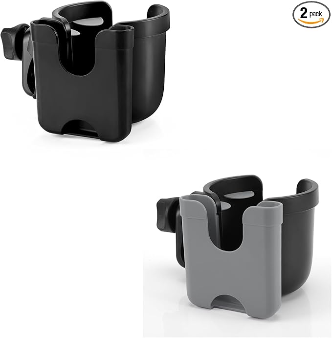 Accmor Stroller Cup Holder with Phone Holder, Bike Cup Holder, Universal Cup Holder for Uppababy Nuna Doona Strollers, 2-in-1 Cup Phone Holder for Stroller, Bike, Wheelchair, Walker, Scooter-CubbioJoy