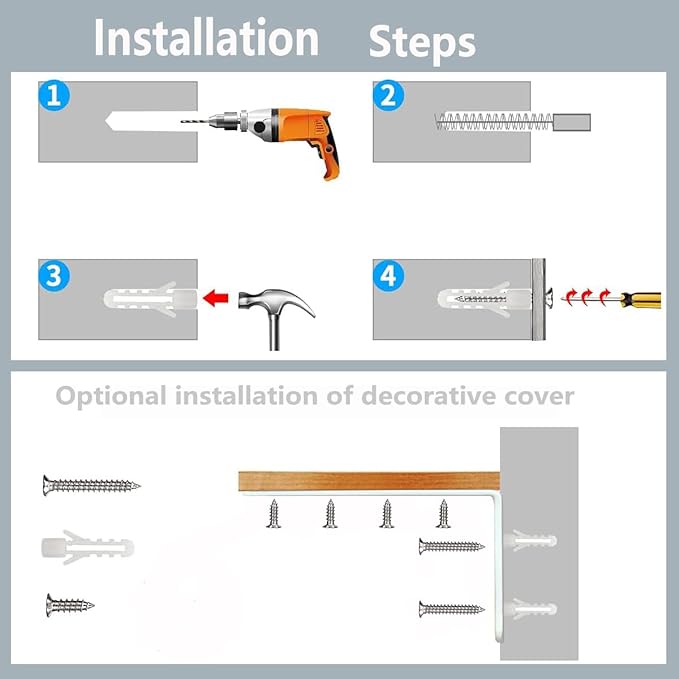 Anti Tip Furniture Anchors for Baby Pet Proofing,Furniture Wall Anchor Furniture Dresser Bookshelf Falling Prevention Device for Children (White)-CubbioJoy