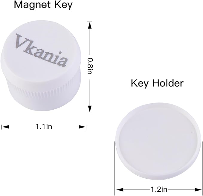 2 Pack Vkania Magnetic Cabinet Locks Keys - Extra Stronger Baby Proofing Magnet Drawer Replacement Key (2 Keys Only)-CubbioJoy