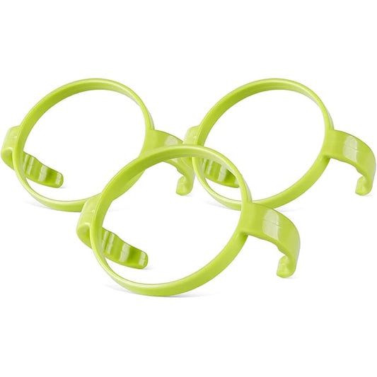 Botabee Baby Bottle Handle Grip for Comotomo 5 Ounce and 8 Ounce Silicone Bottles - Pack of 3 (Green)-CubbioJoy