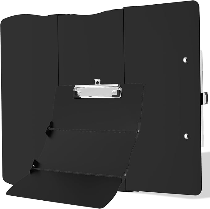Clipboard Foldable Without Edition Cheat Sheets Aluminum 3 Layers Foldable Clipboards Pocket Size Profile Clip Clipboards Notepad for Students, Nurses,Contractor Trucker Driver-CubbioJoy