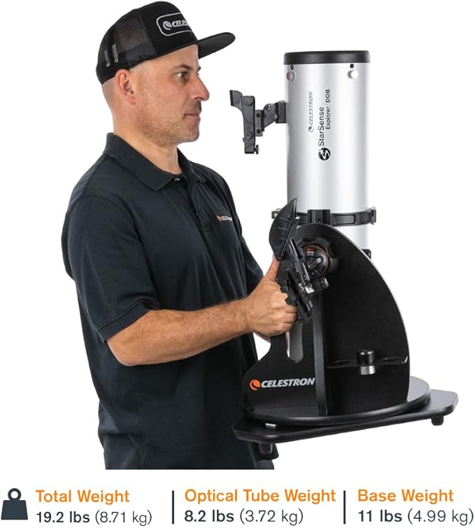 Celestron StarSense Explorer 130AZ App-Enabled Telescope – 130mm Tabletop Dobsonian with Smartphone Dock & StarSense App – iPhone & Android Compatible – Easy-to-Use for Beginners-CubbioJoy