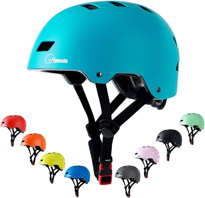 Bike Skateboard Helmet, Adjustable and Multi-Sport for Skate Scooter, 3 Sizes for Adult Youth Kids Toddler-CubbioJoy
