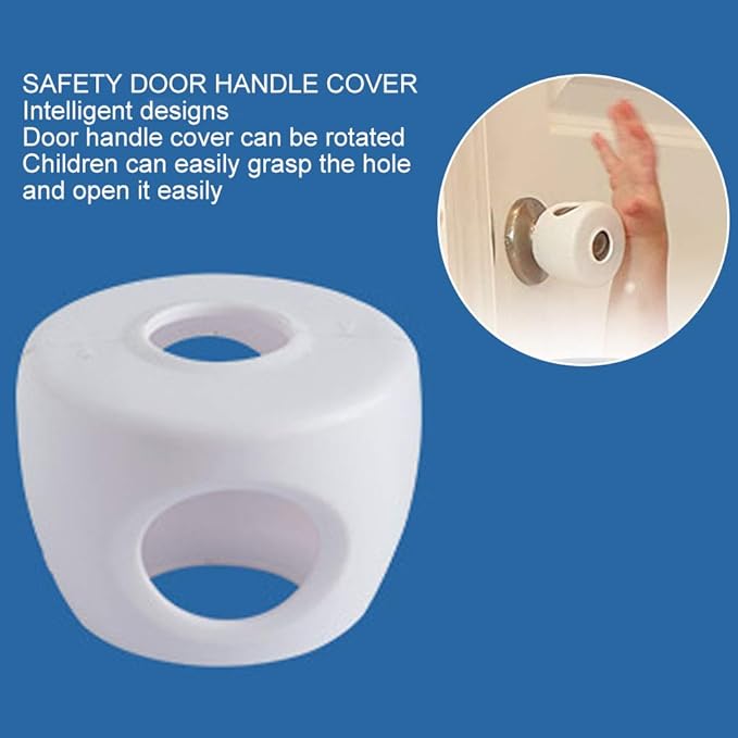 Door Handle Cover, 5pcs Safety Door Knob Covers Door Knob Locks Protector Child Room Anti Collision Safety Products-CubbioJoy