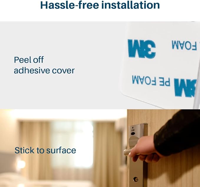 Inaya Child Proof Door Lever Lock, Baby Proofing Door Handle Lock, Minimalist Design, 3M Adhesive & No DrillingNeed, Child Safety Door Handle Locks (2 Pack)-CubbioJoy