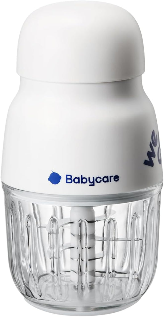 Bc Babycare Baby Food Maker-Baby Food blender for Fruit, Vegatable & Meat,Mini Food Processor for Potatoes, Grapes & Strawberries,White,10oz-CubbioJoy