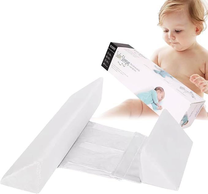 Baby Side Sleeper Weddge Breathable Pillow, Removable and Washable Breathable Bedding Set, Medium-CubbioJoy