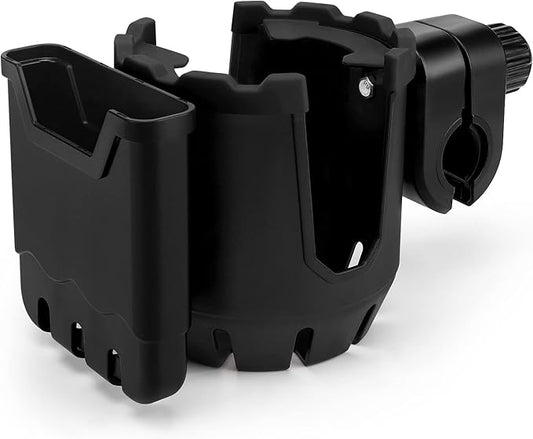 Accmor Stroller Cup Holder with Phone Holder, Universal Cup Holder, Bike Cup Holder, 360° Rotatable Large Caliber Drinks Holder for Stroller, Bike, Wheelchair, Walker-CubbioJoy