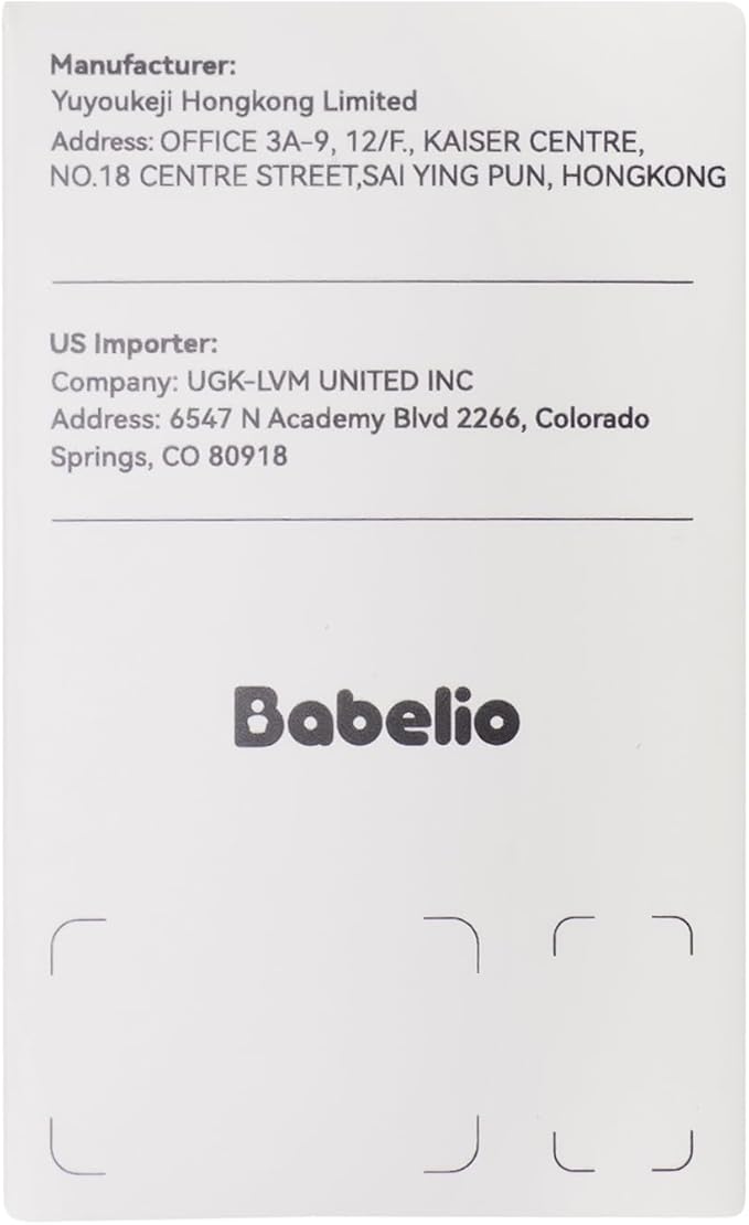 Babelio White Noise Sound Machine, Night Light, Mini and Portable, 15 Non-looping Sounds, Timer, Memory Function, for Adults Baby, Travel, White-CubbioJoy