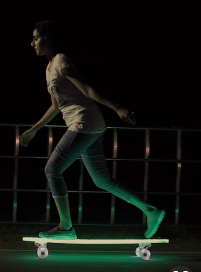 Clear Longboard Skateboard - Transparent Acrylic Long Boards with Light-Up LED Wheels for Smooth Rides - Ride The Streets in Style with Longboard Built for Beginners & Pros Alike-CubbioJoy