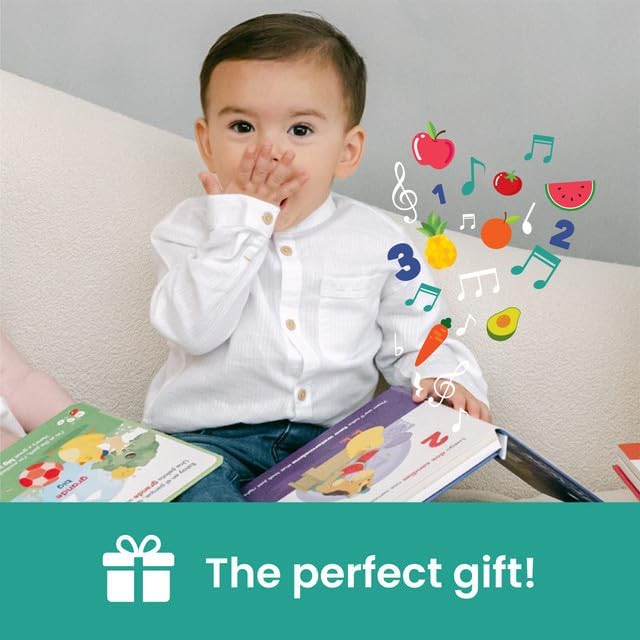 Binibi Spanish Musical Book - Counting at The Market | Bilingual Children's Book for Babies & Toddlers 1-3 | Libro en Espanol para Bebes-CubbioJoy