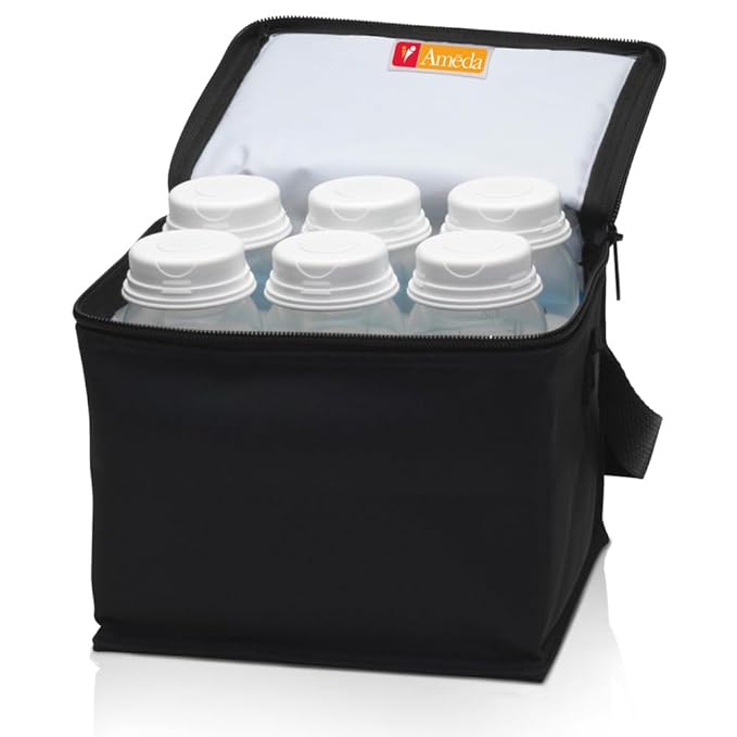 Ameda MYA Cool N Carry Portable Breast Milk Cooler Bag | Breastmilk Storage | Includes Insulated Cooler Bag & 3 Freezer Packs-CubbioJoy