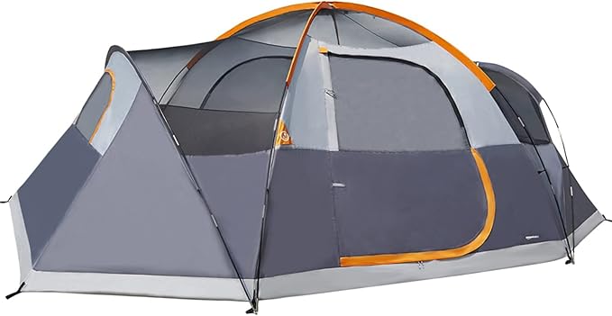Amazon Basics Camping Tent, 3-Season Dome Design with Rainfly-CubbioJoy