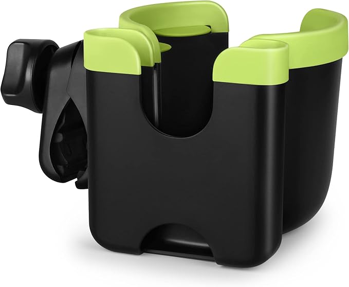 Accmor Stroller Cup Holder with Phone Holder, Bike Cup Holder, Universal Cup Holder for Uppababy Nuna Doona Strollers, 2-in-1 Cup Phone Holder for Stroller, Bike, Wheelchair, Walker, Scooter-CubbioJoy