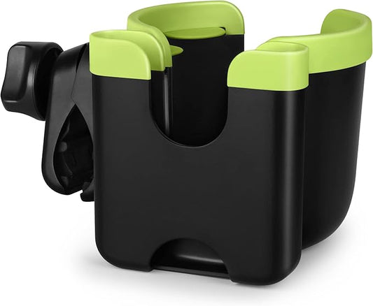 Accmor Stroller Cup Holder with Phone Holder, Bike Cup Holder, Universal Cup Holder for Uppababy Nuna Doona Strollers, 2-in-1 Cup Phone Holder for Stroller, Bike, Wheelchair, Walker, Scooter-CubbioJoy