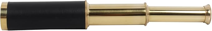 9" Pirate Telescope Handheld Brass Telescope Nautical Spyglass Monucular with Wooden Box-CubbioJoy